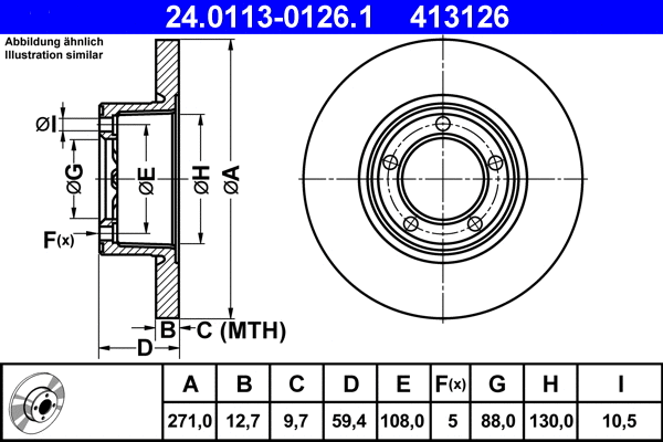 Brake Disc (24.0113-0126.1)