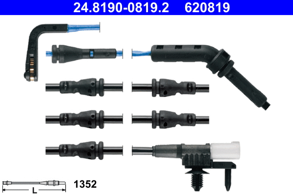 Warning Contact, brake pad wear (24.8190-0819.2)