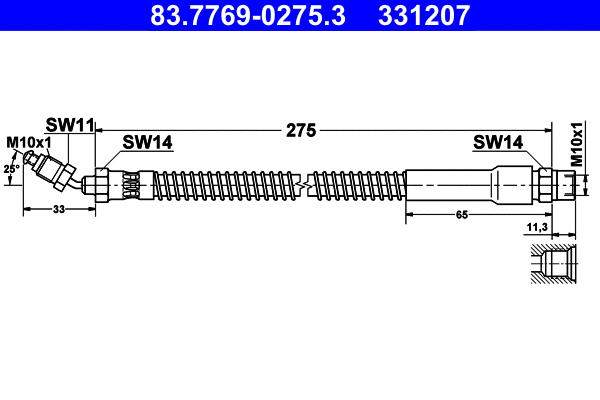 Brake Hose (83.7769-0275.3)
