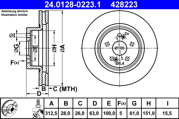 Brake Disc (24.0128-0223.1)