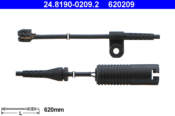 Warning Contact, brake pad wear (24.8190-0209.2)