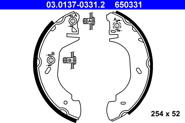 Brake Shoe Set (03.0137-0331.2)