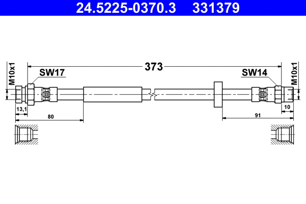 Brake Hose (24.5225-0370.3)