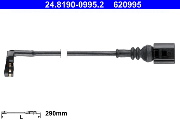Warning Contact, brake pad wear (24.8190-0995.2)
