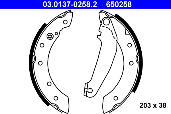 Brake Shoe Set (03.0137-0258.2)