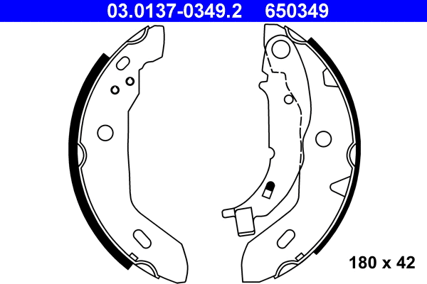 Brake Shoe Set (03.0137-0349.2)