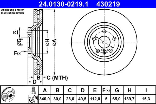 Brake Disc (24.0130-0219.1)