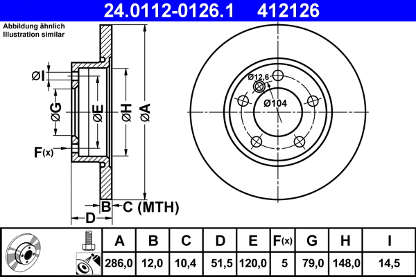 Brake Disc (24.0112-0126.1)