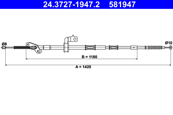 Cable Pull, parking brake (24.3727-1947.2)