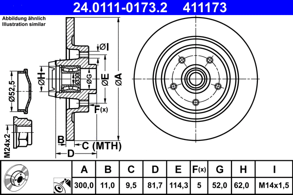 Brake Disc (24.0111-0173.2)