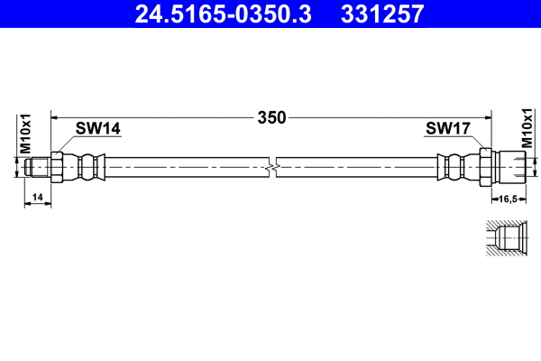 Brake Hose (24.5165-0350.3)