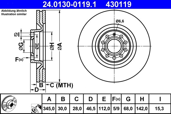 Brake Disc (24.0130-0119.1)
