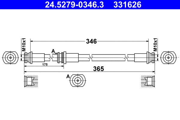 Brake Hose (24.5279-0346.3)
