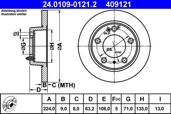 Brake Disc (24.0109-0121.2)
