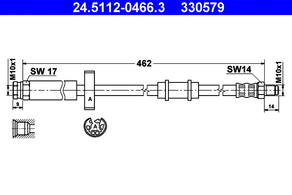 Brake Hose (24.5112-0466.3)