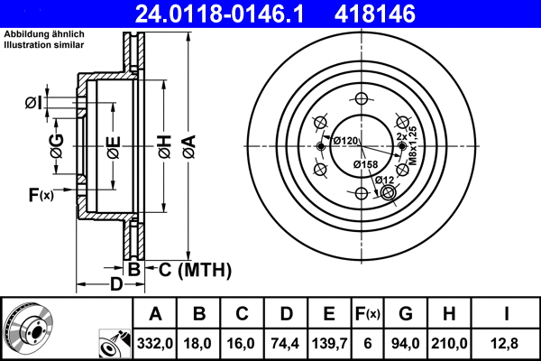 Brake Disc (24.0118-0146.1)