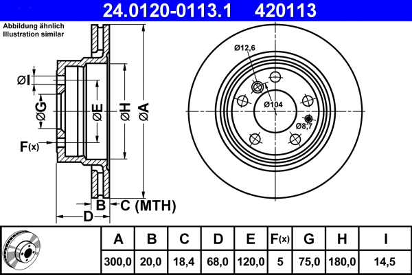 Brake Disc (24.0120-0113.1)