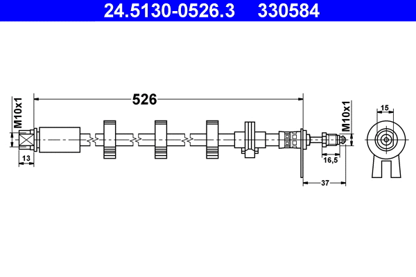 Brake Hose (24.5130-0526.3)