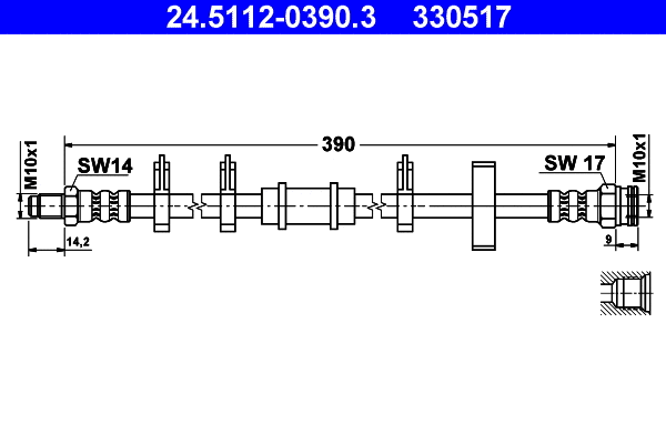 Brake Hose (24.5112-0390.3)