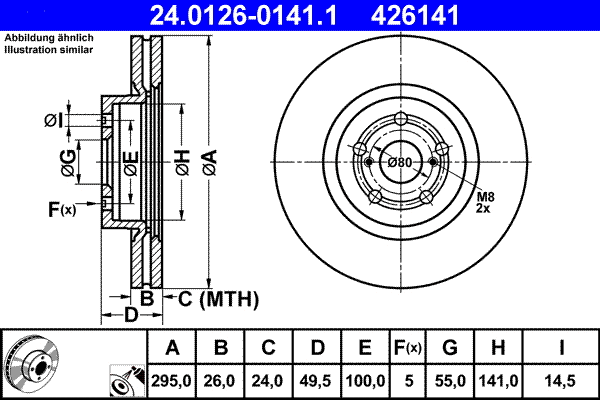 Brake Disc (24.0126-0141.1)