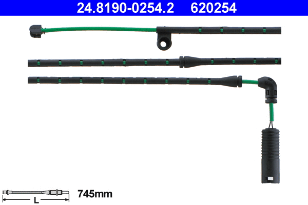 Warning Contact, brake pad wear (24.8190-0254.2)