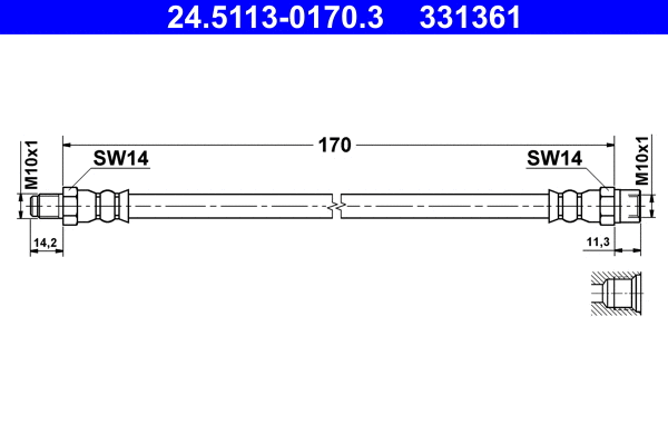 Brake Hose (24.5113-0170.3)