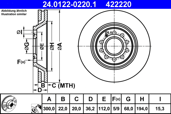 Brake Disc (24.0122-0220.1)