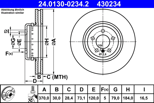 Brake Disc (24.0130-0234.2)