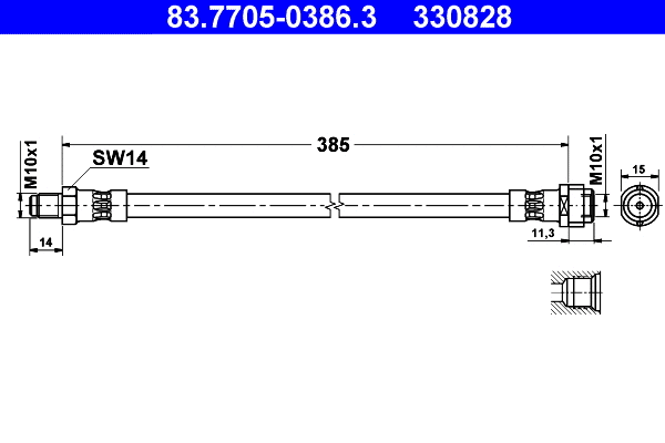 Brake Hose (83.7705-0386.3)