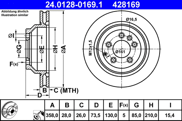 Brake Disc (24.0128-0169.1)