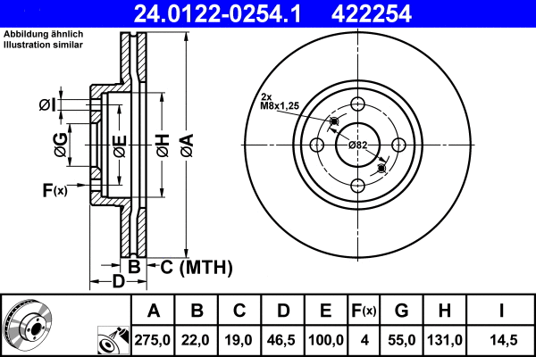 Brake Disc (24.0122-0254.1)