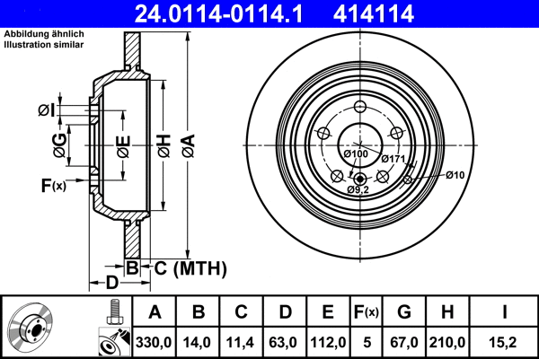 Brake Disc (24.0114-0114.1)
