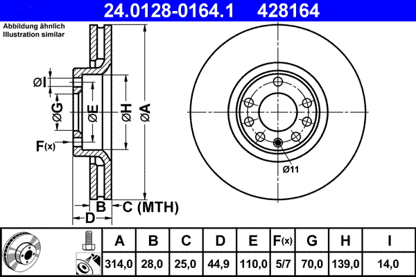 Brake Disc (24.0128-0164.1)