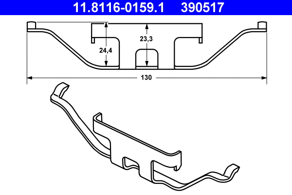 Spring, brake caliper (11.8116-0159.1)