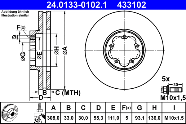 Brake Disc (24.0133-0102.1)