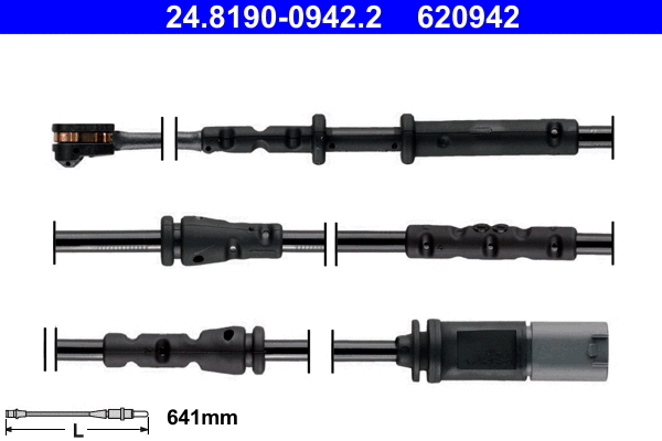Warning Contact, brake pad wear (24.8190-0942.2)