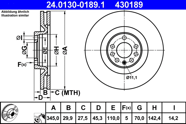 Brake Disc (24.0130-0189.1)