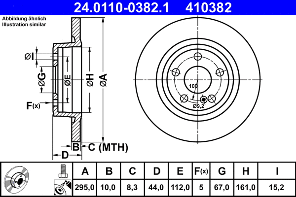Brake Disc (24.0110-0382.1)