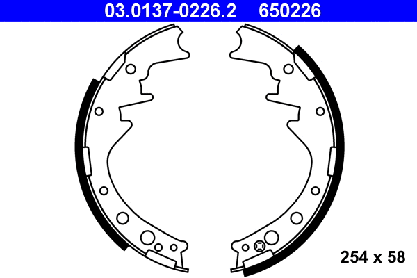 Brake Shoe Set (03.0137-0226.2)