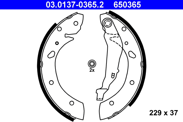 Brake Shoe Set (03.0137-0365.2)