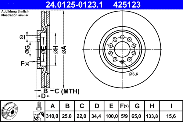 Brake Disc (24.0125-0123.1)