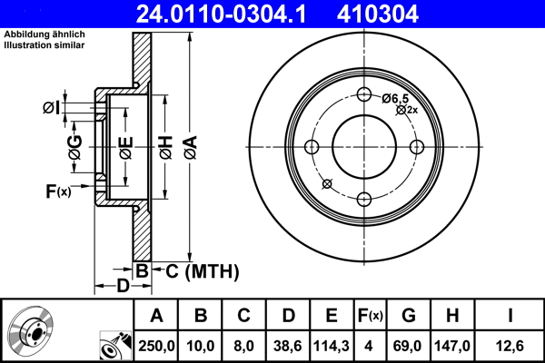 Brake Disc (24.0110-0304.1)