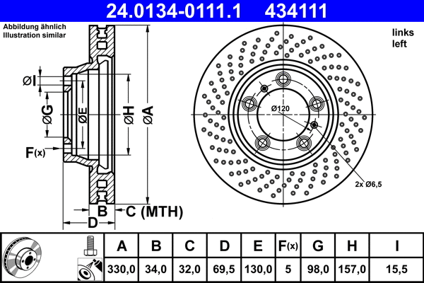 Brake Disc (24.0134-0111.1)