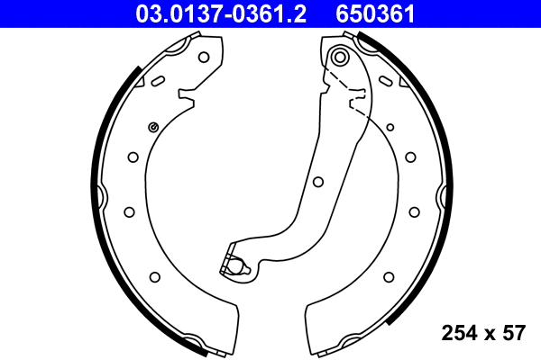 Brake Shoe Set (03.0137-0361.2)