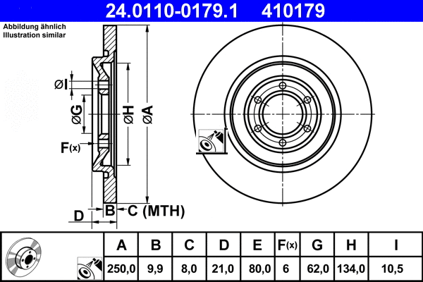 Brake Disc (24.0110-0179.1)