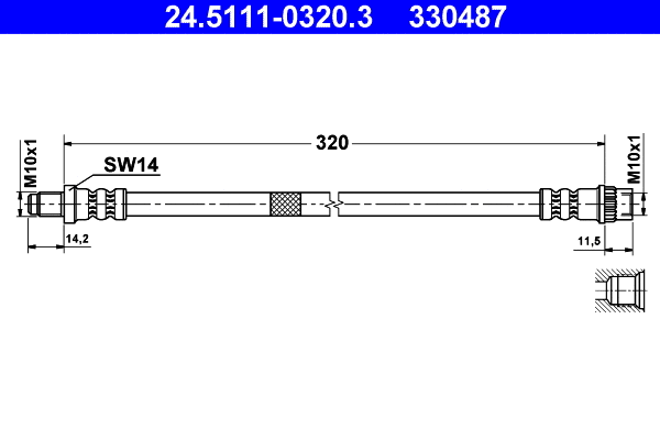 Brake Hose (24.5111-0320.3)