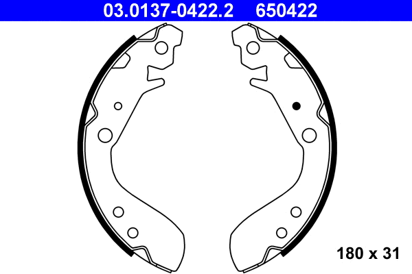 Brake Shoe Set (03.0137-0422.2)
