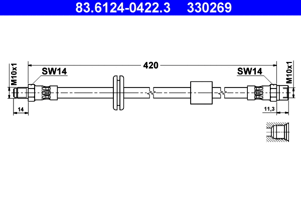 Brake Hose (83.6124-0422.3)