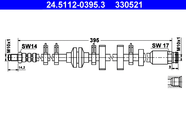Brake Hose (24.5112-0395.3)