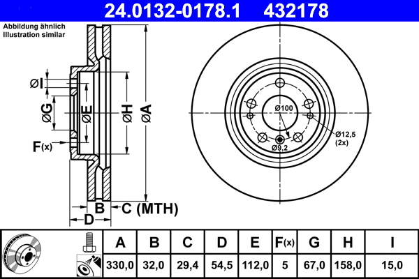 Brake Disc (24.0132-0178.1)